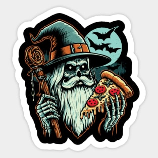 Pizza Wizard // Horror Design Sticker